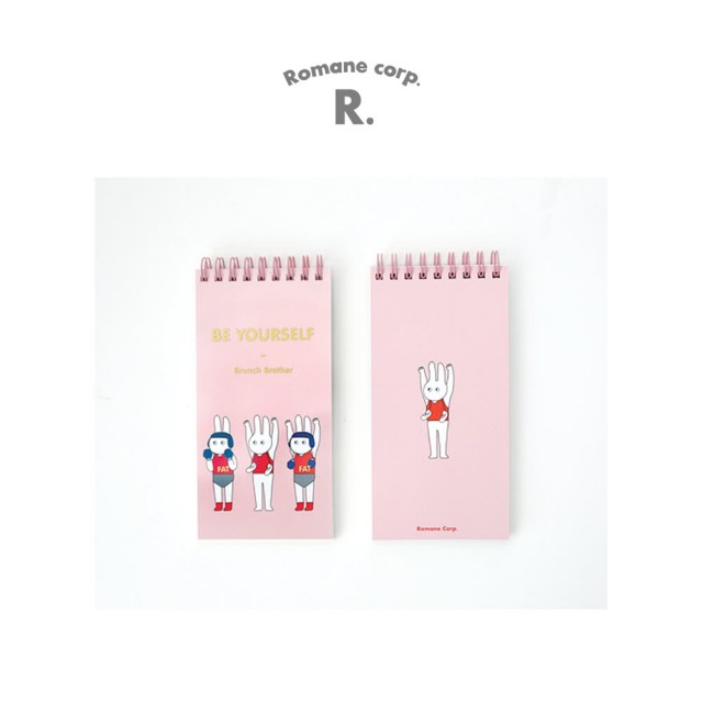 [Romane] Brunch Brother 線圈筆記本 S - 粉紅