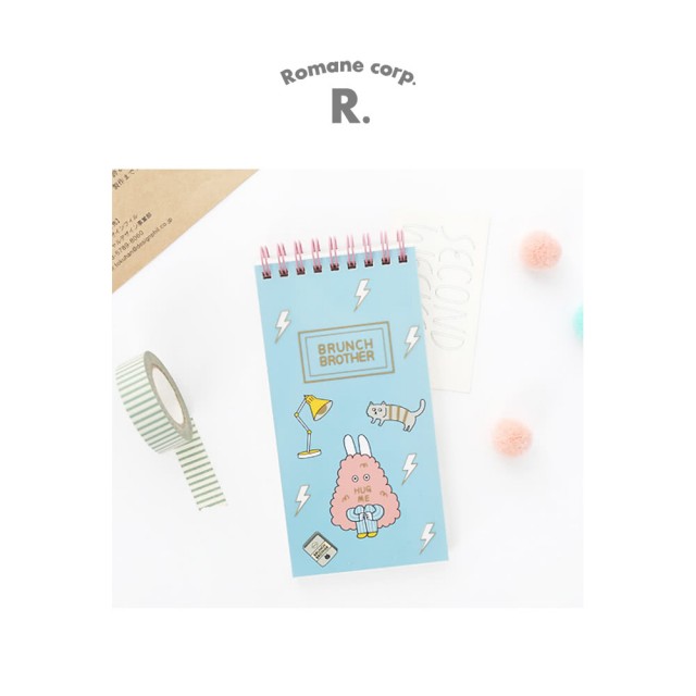 [Romane] Brunch Brother 線圈筆記本 S - 天藍