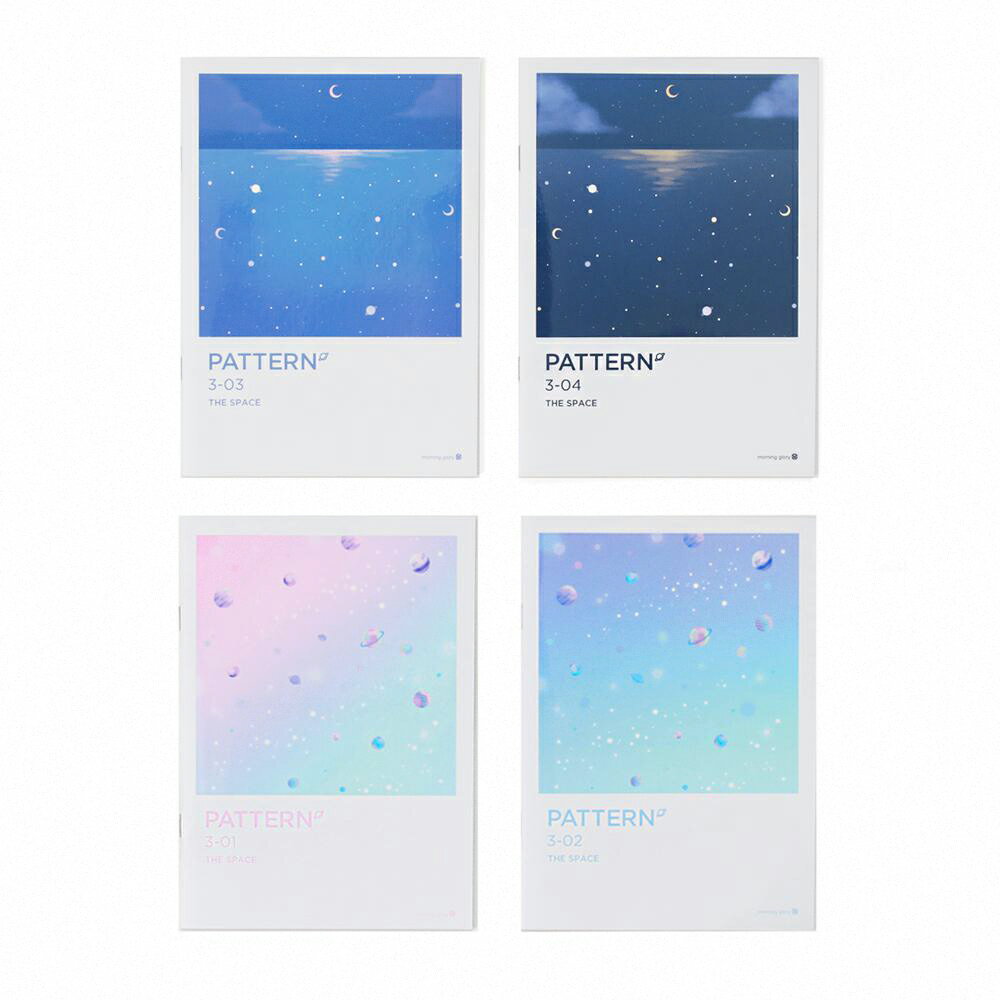 [morning glory] 25K 定頁筆記本(點點內頁)-4色(月亮淺藍/月亮深藍/宇宙紫藍)宇宙粉紫/