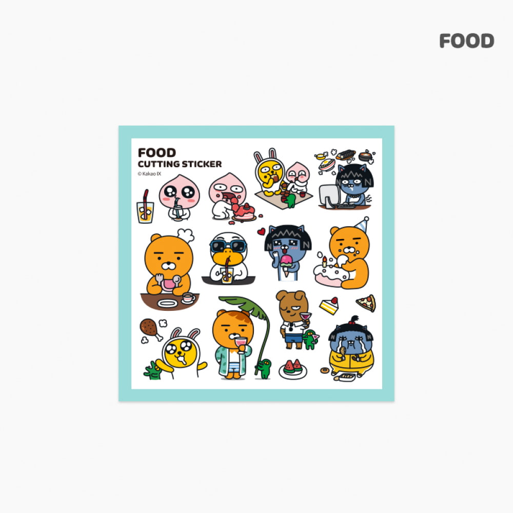 [kakao friends] 慶典綜合貼紙 FOOD