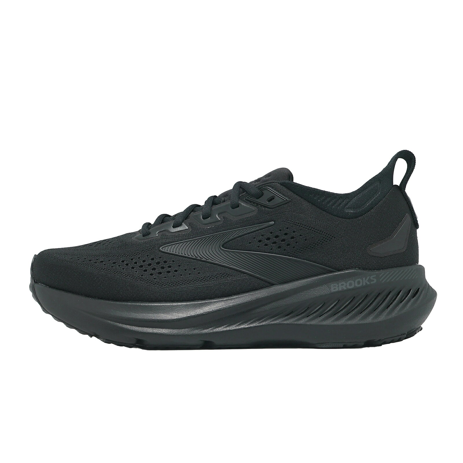 Brooks 慢跑鞋 Glycerin GTS 23 2E 寬楦 男鞋 黑 甘油系列23代 1105032E020
