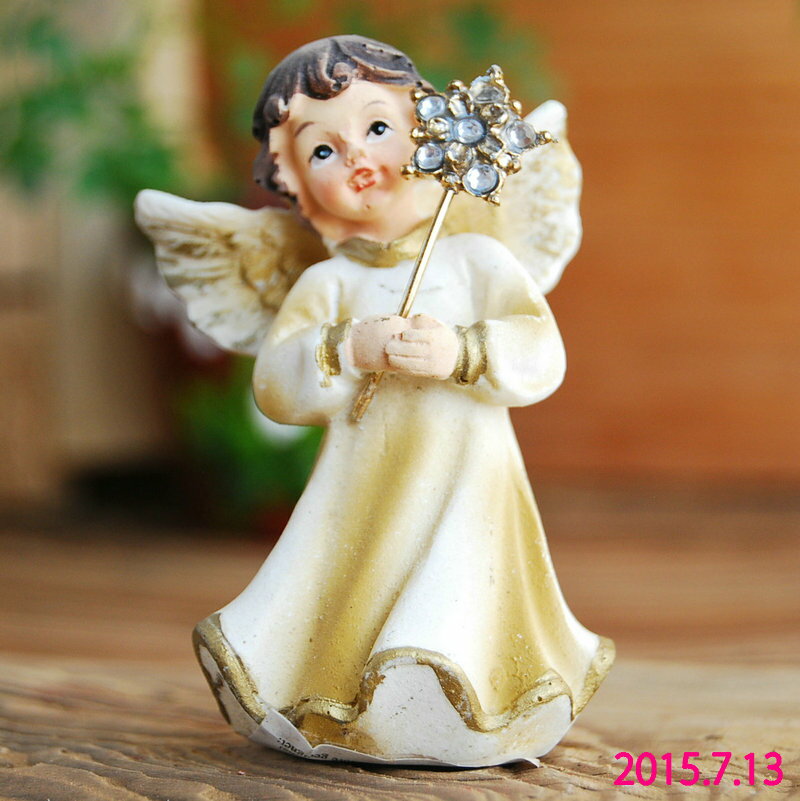 歐式天使創意擺件新房家居裝飾品生日結婚禮物工藝品客廳臥室擺設1入