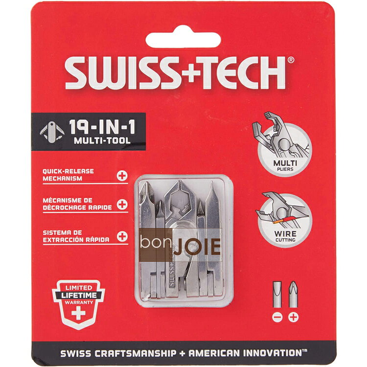 ::bonJOIE:: 美國進口 Swiss+Tech 19 合 1 Micro-Max 多功能隨身迷你工具組 19-in-1 鑰匙圈 工具鉗 螺絲起子 鉗子 Swiss Tech Micro Max