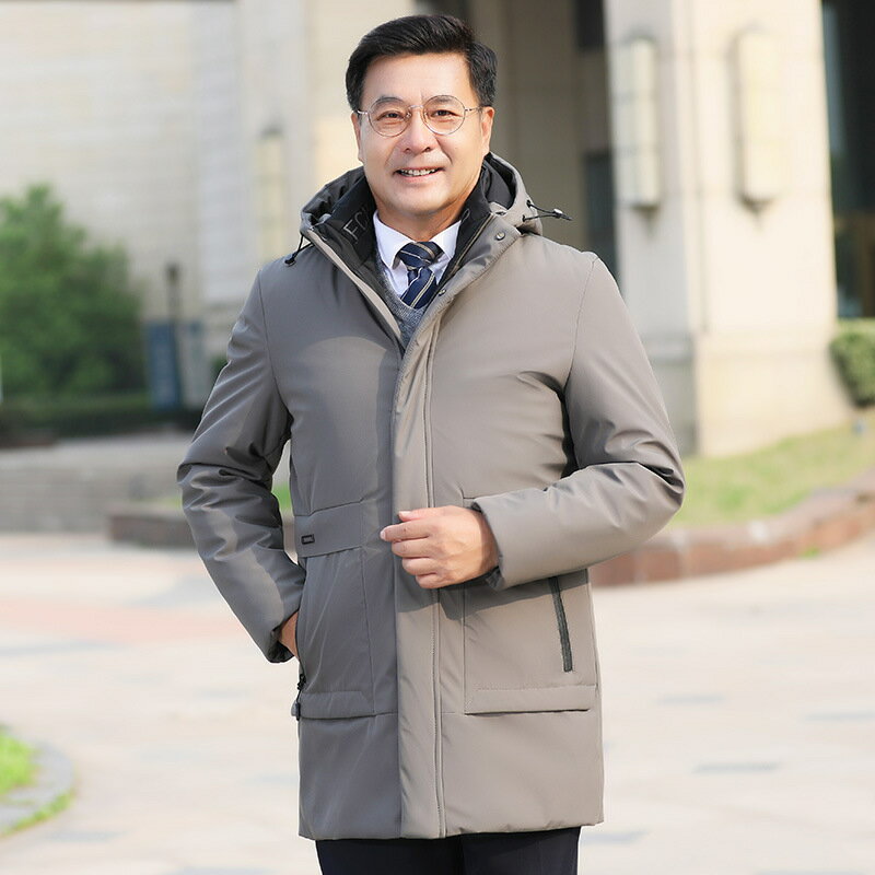 真 羽絨90%白鴨絨 羽絨外套鴨絨夾克-連帽休閒保暖秋冬男外套4款73zd1【獨家進口】【米蘭精品】