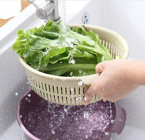 菜籃 家用塑料洗菜籃水果清洗盆瀝水籃子篩子菜篩廚房用品菜籃子