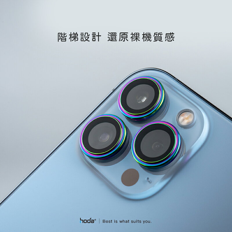 hoda 藍寶石 鏡頭保護貼 鏡頭貼 玻璃貼 燒鈦款 適用於 iPhone 14 plus 7