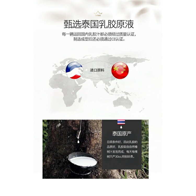 可訂製2022新款 泰國乳膠床墊 乳膠床墊單人 天然乳膠墊 乳膠床墊雙人 6cm 10cm加厚床墊 乳膠床墊 1