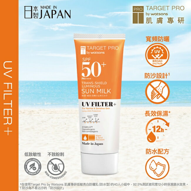 Target Pro 低敏亮白防曬乳(防水型)SPF50+PA++++ 60ml