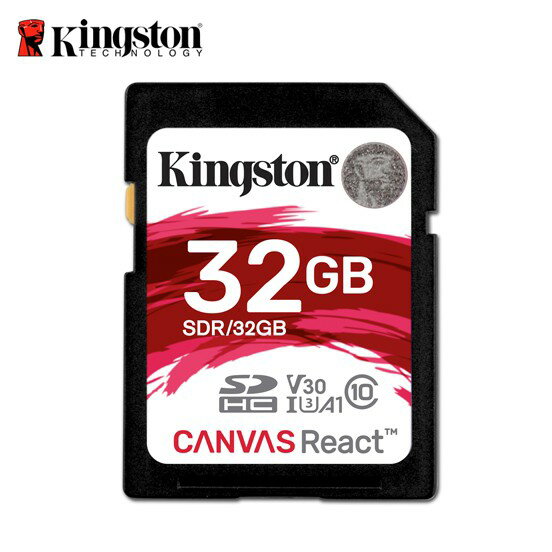 金士頓 32GB Kingston Canvas React SDHC UHS-I A1 U3 記憶卡 保固公司貨