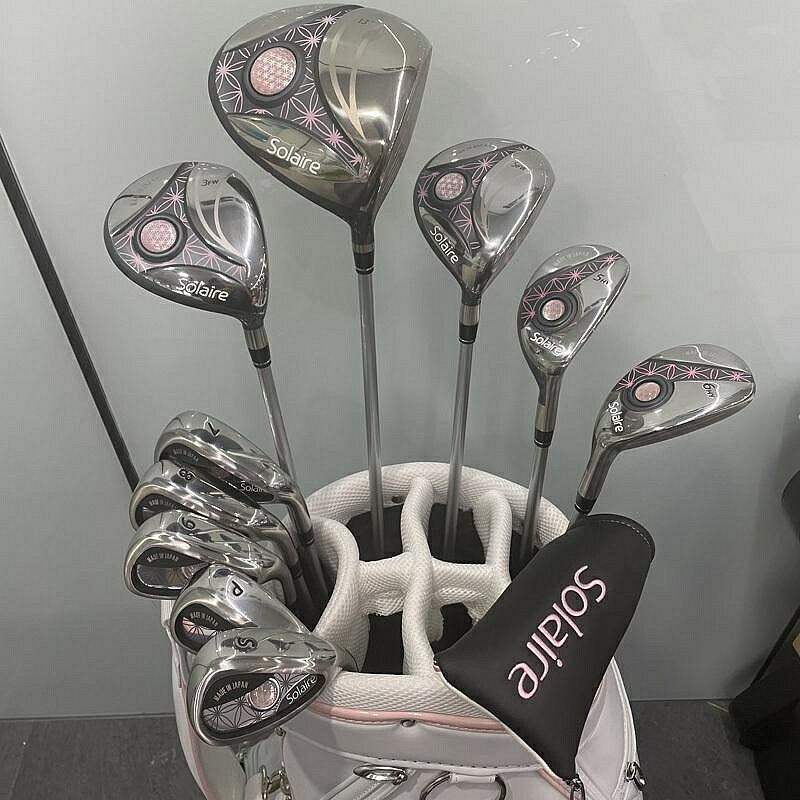 二手高爾夫球桿女 全套solaire女士套桿初中級碳素練習桿GOLF