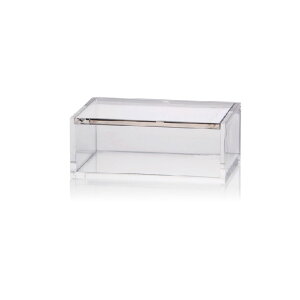 翻蓋式透明壓克力收納盒-M(12.5x9.5x5cm) #1609