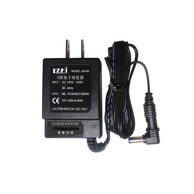 KAMI 六段電子穩壓器 AD-B6 6段變壓器 DC 3V 5V 6V 7.5V 9V 1A /12V0.5A