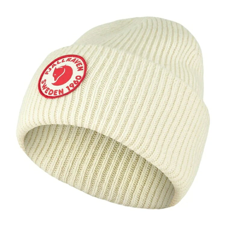 ├登山樂┤瑞典 Fjallraven 小狐狸 1960 LOGO 羊毛帽 # F78142-113粉筆白