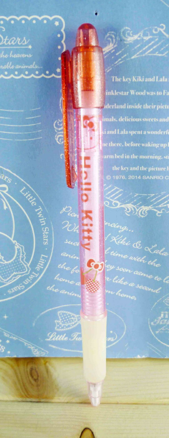 【震撼精品百貨】Hello Kitty 凱蒂貓 KITTY自動鉛筆-透明紅 震撼日式精品百貨