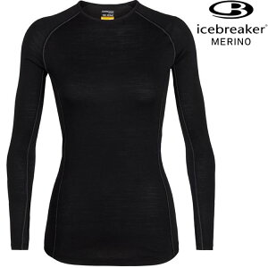 Icebreaker Zone BF150 女款網眼透氣長袖上衣/美麗諾羊毛排汗衣 104331 001 黑