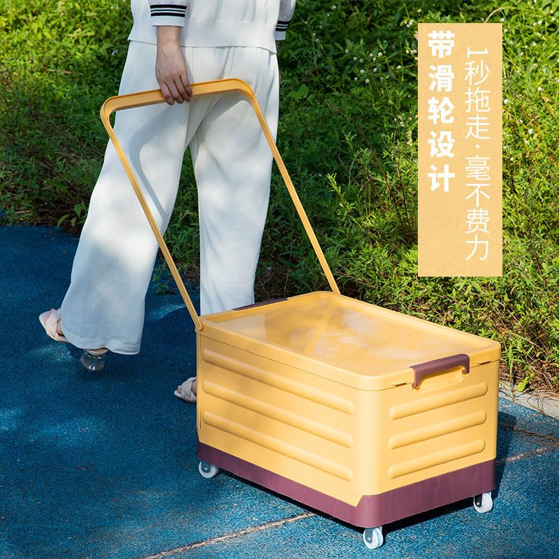 戶外露營小推車 拖拉式小推車 露營收納箱 可坐成人車載後備箱 野營整理箱