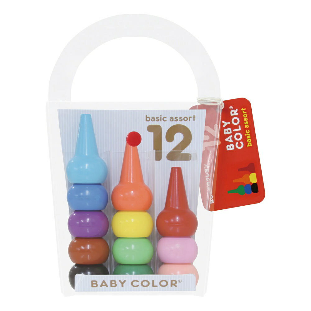 【日本AOZORA】日本製 BABY COLOR 6色 寶寶積木蠟筆 兒童安全無毒蠟筆