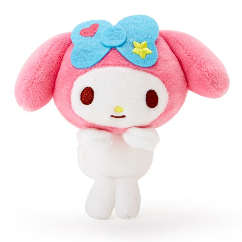 大賀屋 日貨 美樂蒂 趴趴 玩偶 MM 擺飾 娃娃 兒童玩具 療育玩具 MELODY 三麗鷗 正版 L00010980