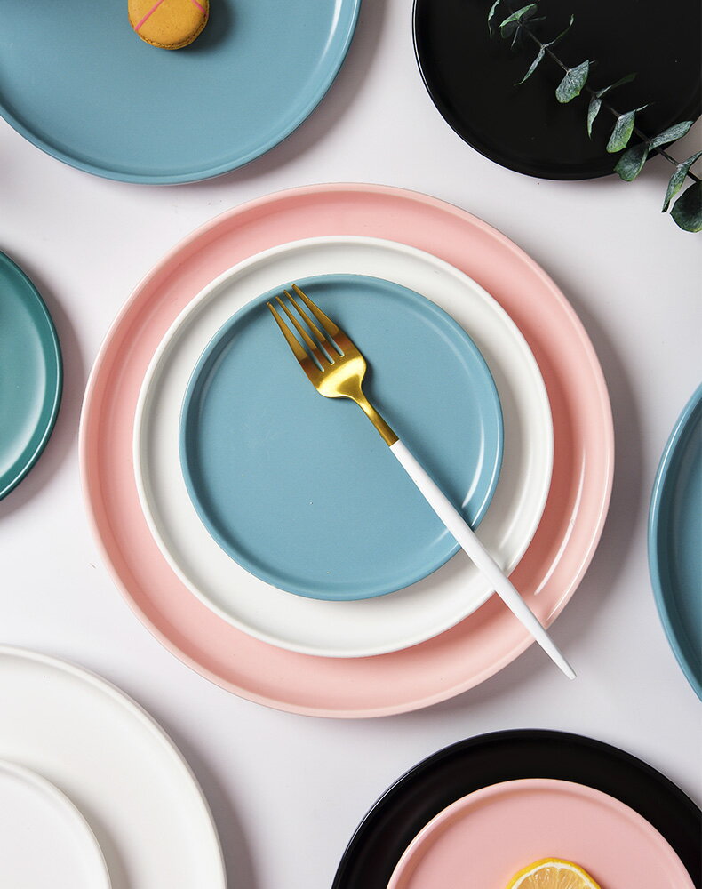 盤子菜盤家用西餐盤牛排盤創意網紅陶瓷餐具ins碟子魚盤北歐早餐