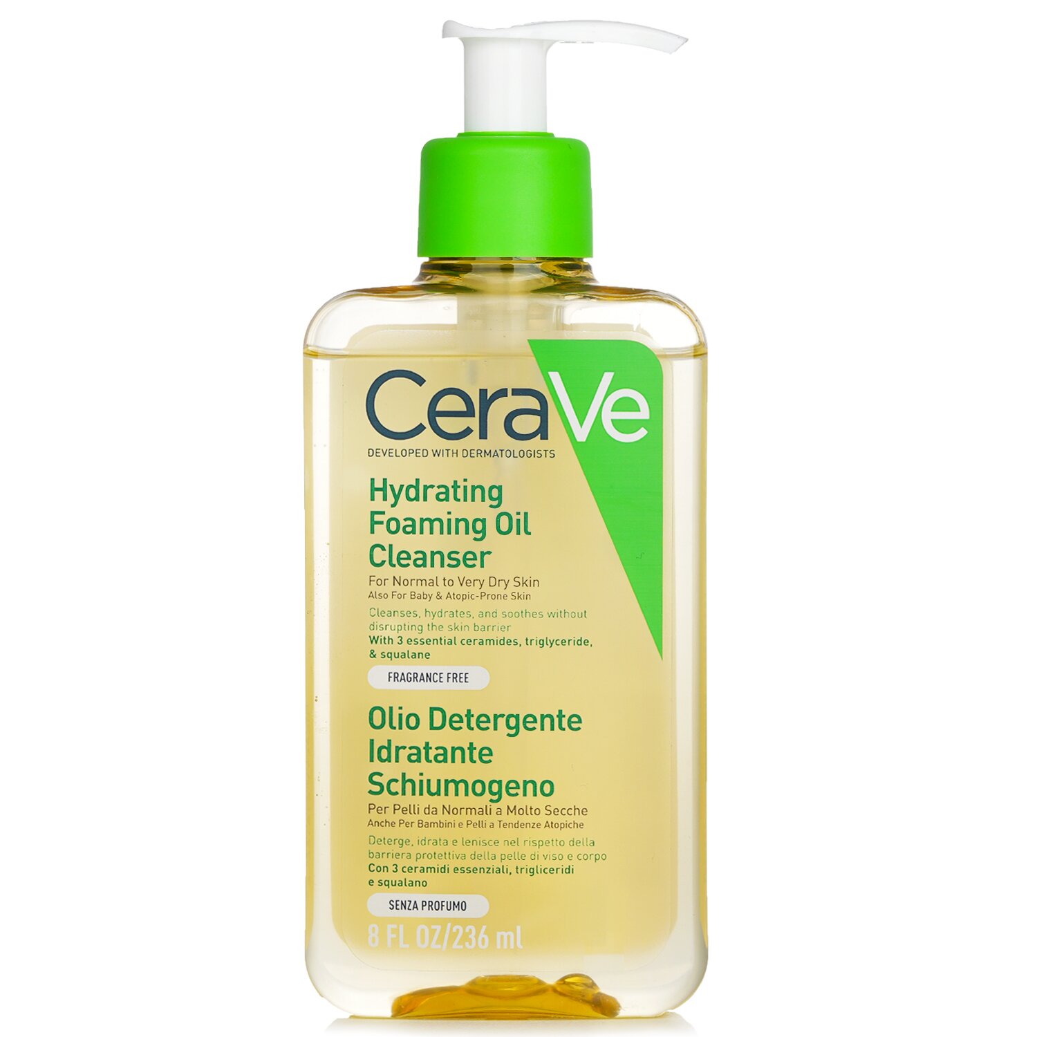 CeraVe - 保濕泡沫卸妝潔膚沐浴油