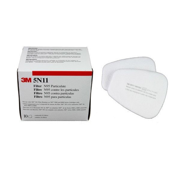 3M 5N11濾棉 一盒十片 微細粉塵濾棉 用於3M 6200/7502/6800 系列防毒面具