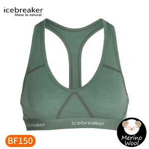 【Icebreaker 女 Sprite運動內衣BF150《鼠尾草綠》】IB103020/排汗內衣/運動背心