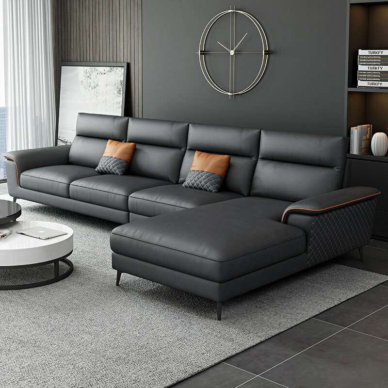 沙發免洗科技布大小戶型ins網紅款意式極簡輕奢乳膠客廳整裝沙發