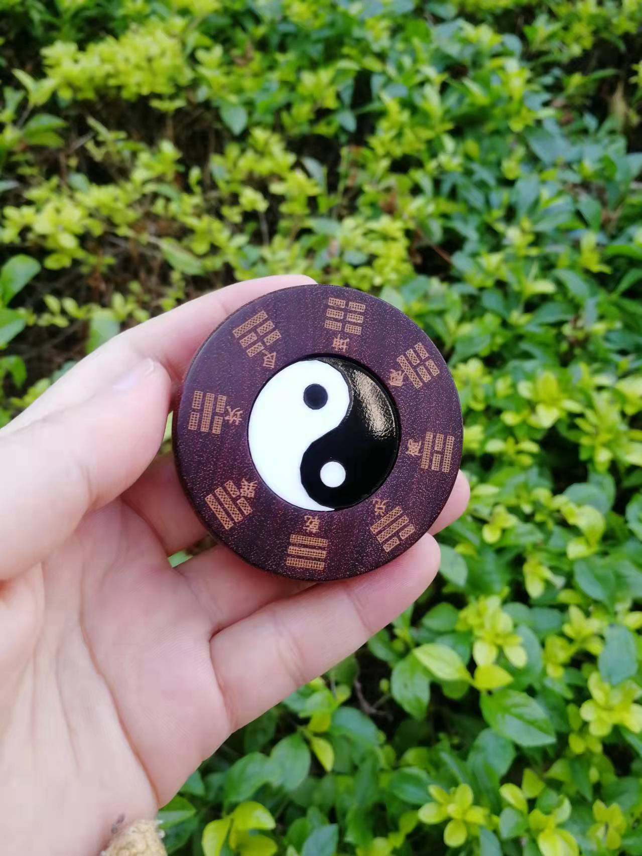 六道木道教流珠49顆混元念珠陰陽太極八卦手串手鏈陰陽魚男女飾品 1