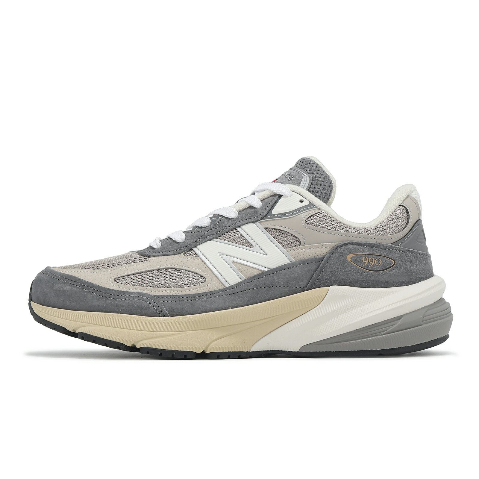 New Balance NB 休閒鞋 990 V6 男鞋 城堡灰 月岩灰 美製 拼接 麂皮 緩衝 經典 NB