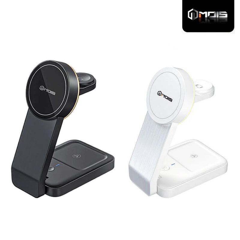 三合一磁吸無線充電座 iPhone MagSafe AirPods Pro Apple Watch MOIS 摩世
