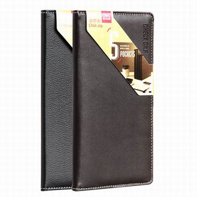 【支票夾-5799-20*11*1.5cm-2個/組】辦公用品票據夾商務支票可放5張-586003