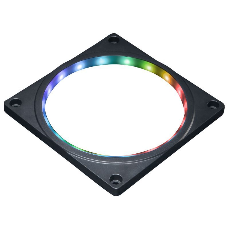 【風冷無憂】12cm電腦機箱風扇變色框架led燈罩argb幻彩發光燈圈5V3針神光同步【北歐家居生活】