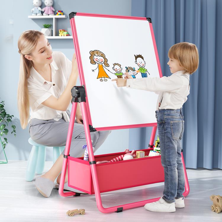 幼兒童畫畫板小黑板家用支架式磁性無塵白板畫架可擦寶寶寫字涂鴉 全館免運