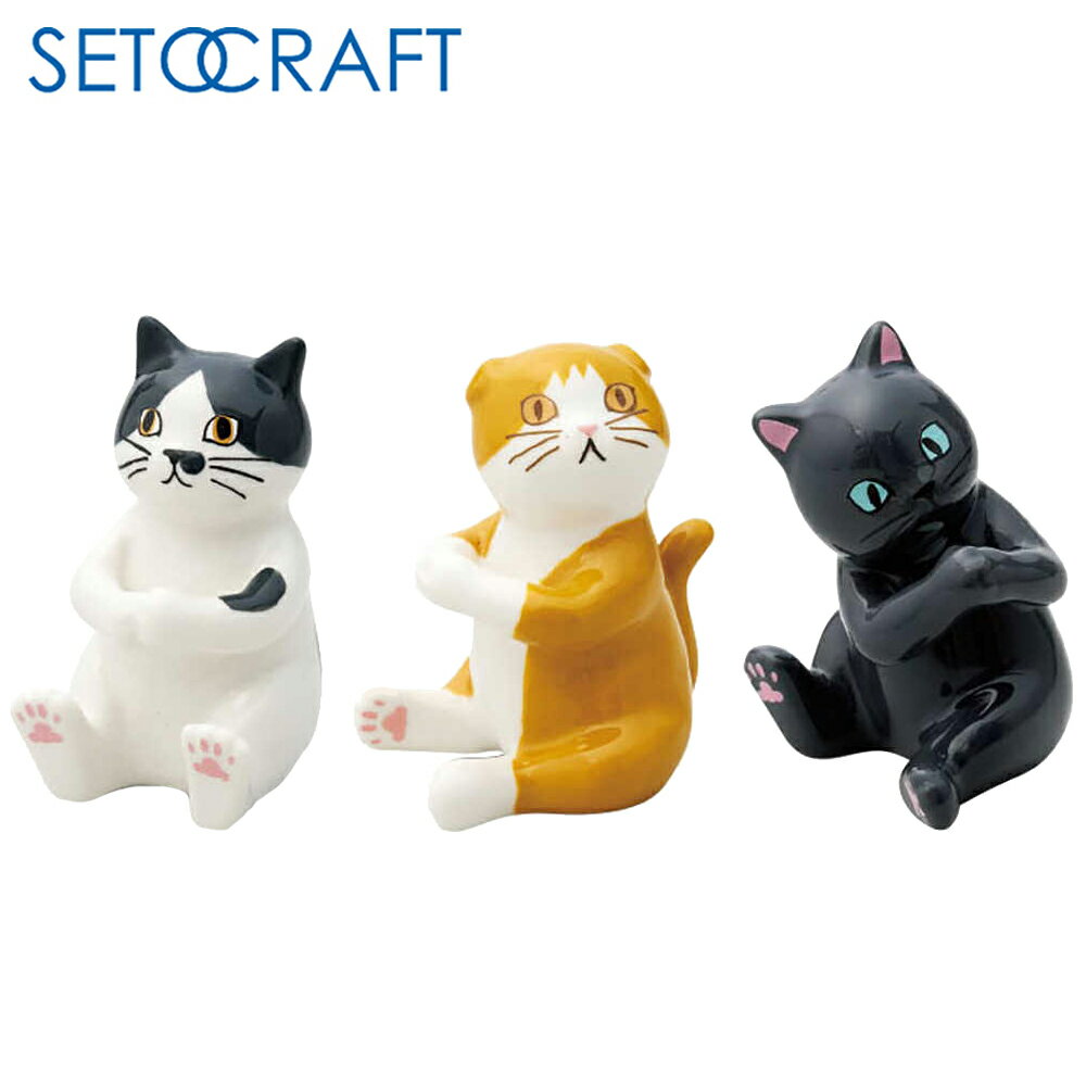 【日本正版】貓咪造型 陶瓷眼鏡架 擺飾 眼鏡收納架 陶瓷置物架 SETOCRAFT