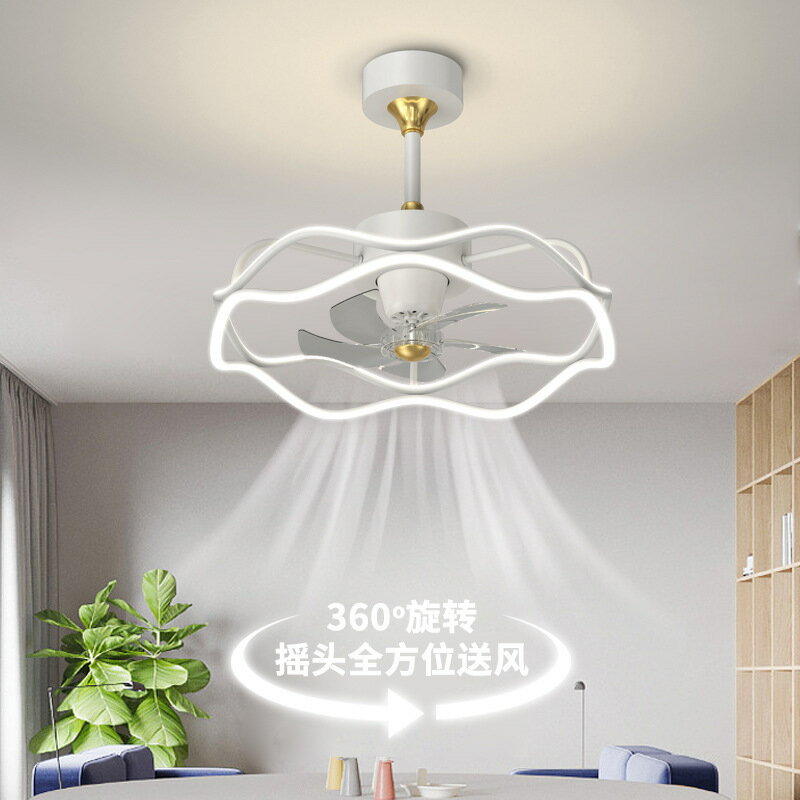 【免運/可開票】臺灣公司 吸頂燈 吸頂風扇燈 吸頂風扇 直流風扇 風扇燈 餐廳風扇吊燈年新款簡約現代360度搖頭6檔變頻智慧APP吊扇燈