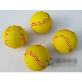 【軟式棒球-發球機用-發泡球-9英寸直徑7cm-6個/組】軟式棒球安全棒球練習用PU發泡棒球發球機用棒球-56005 0