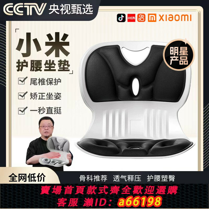 【臺灣公司 可開發票】護腰坐墊坐姿矯正椅辦公室腰靠背靠座椅久小米坐腰墊神器人體工學