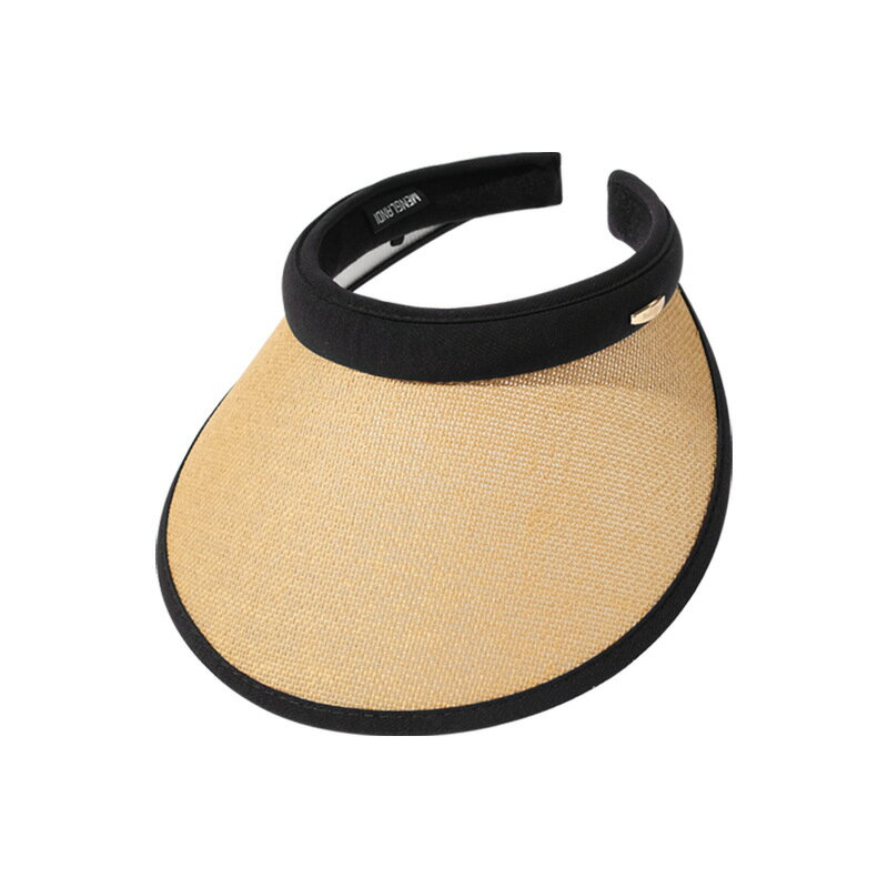 現貨+預購 空頂帽防曬帽-草編鴨舌帽寬簷女帽子母親節禮物2色74cp8【獨家進口】【米蘭精品】 2