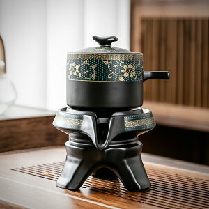 陶瓷懶人自動茶壺單壺泡茶器旋轉出水帶過濾網家用功夫茶具配件