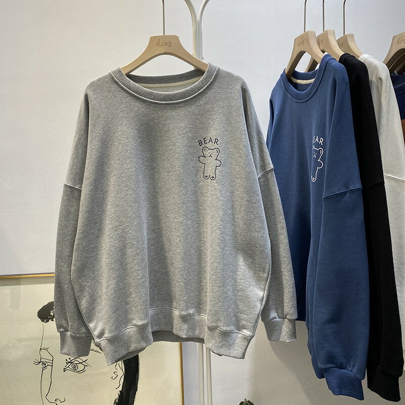 超火cec衛衣女秋季waitmore無帽外套韓版ins潮學生百搭寬松上衣服