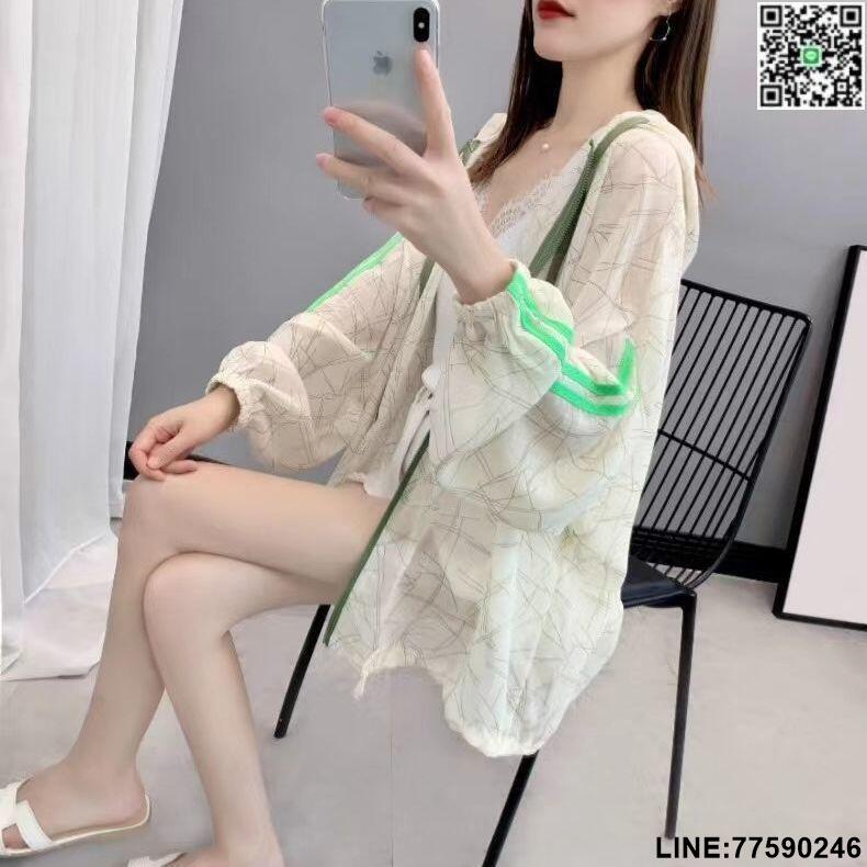 【歡樂購】【現貨免運】胖mm防曬衣女薄款百搭外套連帽寬松大碼防曬衫外套夏季長袖上衣潮