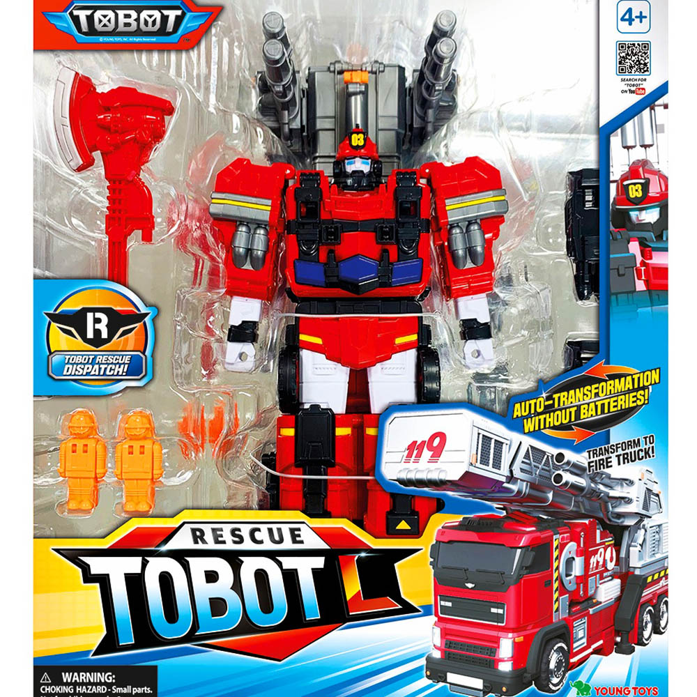 【Fun心玩】YT01153 NEW TOBOT L 消防車 機器戰士 韓國熱門 汽車變形機器人 機器人玩具 生日禮物