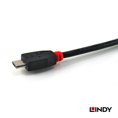 (現貨)Lindy林帝 31935 USB2.0 MicroB公 轉 A母 OTG傳輸線 0.5M 1