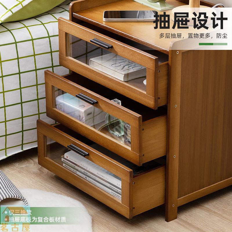 非實木床頭柜子臥室家用小戶型簡易置物架儲物收納柜經濟型出租屋