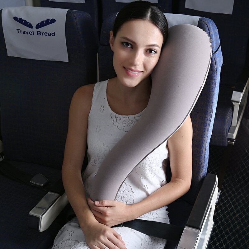 長途飛機睡覺神器充氣旅行枕靠枕頭護頸枕吹氣便攜U型枕汽車兒童 全館免運