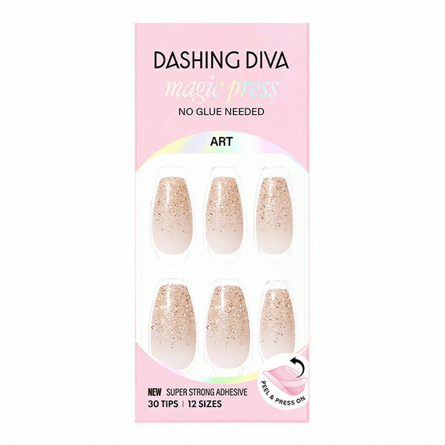 Dashing Diva/M 薄型經典美甲片-閃閃發光-30片