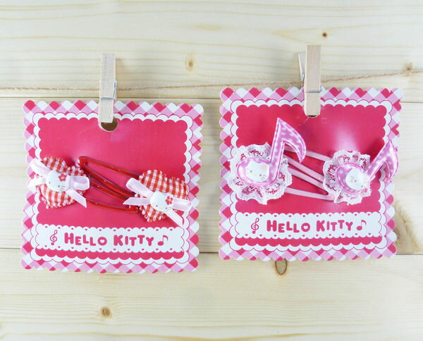 【震撼精品百貨】Hello Kitty 凱蒂貓 髮夾 粉/紅【共2款】 震撼日式精品百貨