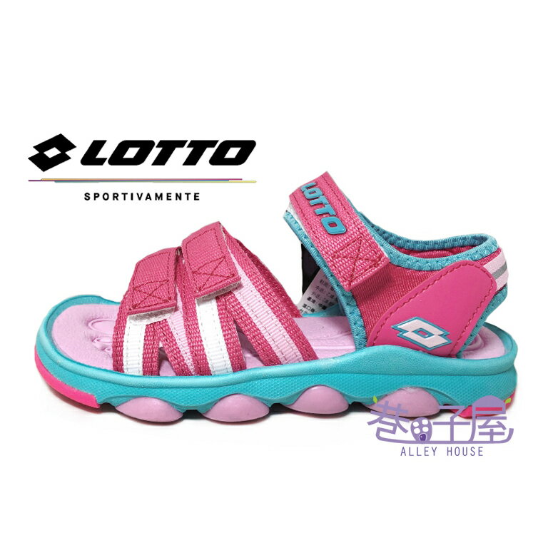 LOTTO樂得-義大利第一品牌 童款活力Q彈織帶涼鞋 [LT8AKS6203] 粉 【巷子屋】