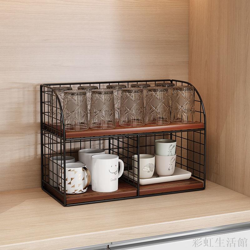 客廳餐桌上杯子置物架茶水杯收納辦公室桌面櫥櫃放咖啡玻璃杯架子
