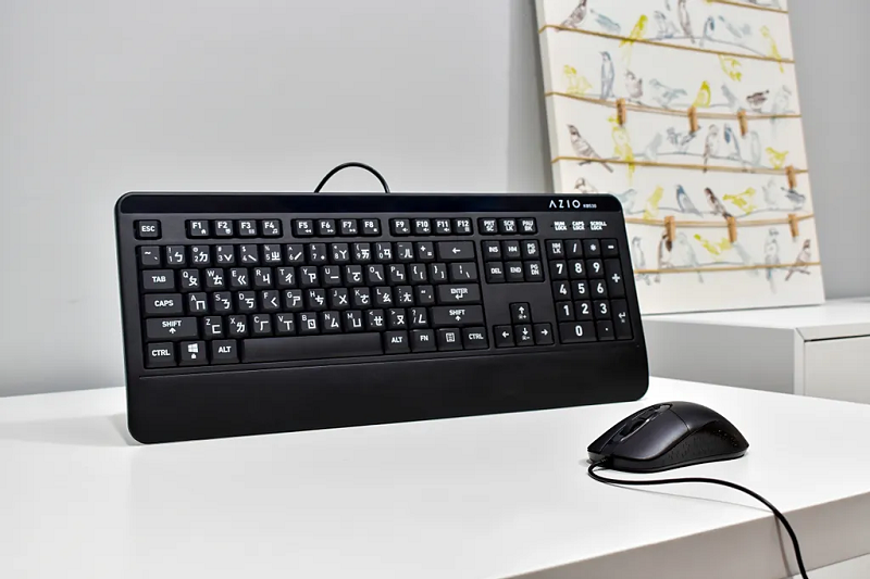 【享最高折300】AZIO KB530 抗菌可水洗大字體鍵盤/薄膜式鍵盤/IP66防水